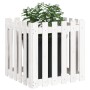 Pflanzzaun-Design aus massivem weißem Kiefernholz, 60 x 60 x 60 cm von , Töpfe und Pflanzgefäße - Ref: Foro24-832458, Preis: ...