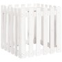 Planter fence design solid white pine wood 60x60x60 cm by , Pots and planters - Ref: Foro24-832458, Price: 39,95 €, Discount: %