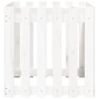 Planter fence design solid white pine wood 60x60x60 cm by , Pots and planters - Ref: Foro24-832458, Price: 39,95 €, Discount: %