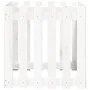 Planter fence design solid white pine wood 60x60x60 cm by , Pots and planters - Ref: Foro24-832458, Price: 39,42 €, Discount: %