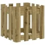 Fence design planter impregnated pine wood 40x40x40 cm by , Pots and planters - Ref: Foro24-832451, Price: 22,60 €, Discount: %