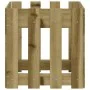 Fence design planter impregnated pine wood 40x40x40 cm by , Pots and planters - Ref: Foro24-832451, Price: 22,60 €, Discount: %