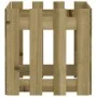 Fence design planter impregnated pine wood 40x40x40 cm by , Pots and planters - Ref: Foro24-832451, Price: 22,60 €, Discount: %