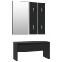 Schwarzes Flurmöbel-Set aus Holzwerkstoff von , Bänke für Hallen und Lager - Ref: Foro24-833512, Preis: 65,41 €, Rabatt: %