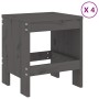 Garden dining set 5 pieces solid gray pine wood by , Garden sets - Ref: Foro24-3157717, Price: 290,36 €, Discount: %
