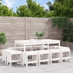 Garten-Essset 13-teilig aus massivem weißem Kiefernholz von , Gartensets - Ref: Foro24-3157722, Preis: 629,14 €, Rabatt: %