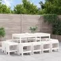 Garten-Essset 13-teilig aus massivem weißem Kiefernholz von , Gartensets - Ref: Foro24-3157722, Preis: 629,10 €, Rabatt: %