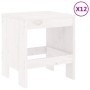 Garten-Essset 13-teilig aus massivem weißem Kiefernholz von , Gartensets - Ref: Foro24-3157722, Preis: 646,65 €, Rabatt: %
