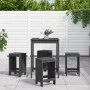 Set de mesa y taburetes altos jardín 5 piezas madera pino gris de , Conjuntos de jardín - Ref: Foro24-3157741, Precio: 313,61...