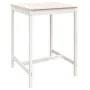 3-piece white pine wood garden table and high stools set by , Garden sets - Ref: Foro24-3157734, Price: 208,02 €, Discount: %