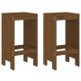 Gartentisch und Hochhocker 3 Stück honigbraunes Kiefernholz von , Gartensets - Ref: Foro24-3157736, Preis: 210,87 €, Rabatt: %