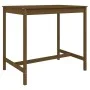 High garden table and stools 5 pieces honey brown pine wood by , Garden sets - Ref: Foro24-3157748, Price: 332,67 €, Discount: %
