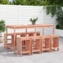 Juego de muebles de jardín 9 pzas madera maciza abeto Douglas de , Conjuntos de jardín - Ref: Foro24-3157762, Precio: 545,95 ...