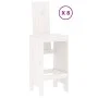 Garden table and high stools 9 pcs solid white pine wood by , Garden sets - Ref: Foro24-3157788, Price: 787,58 €, Discount: %
