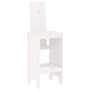 Garden table and high stools 9 pcs solid white pine wood by , Garden sets - Ref: Foro24-3157788, Price: 798,41 €, Discount: %