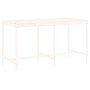 Gartentisch und Hochhocker 9-teilig aus massivem weißem Kiefernholz von , Gartensets - Ref: Foro24-3157788, Preis: 798,41 €, ...