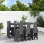 Set de mesa y taburetes altos jardín 7 piezas madera pino gris de , Conjuntos de jardín - Ref: Foro24-3157783, Precio: 579,43...