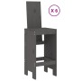 7-piece gray pine wood garden table and high stools set by , Garden sets - Ref: Foro24-3157783, Price: 586,91 €, Discount: %