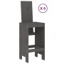 Set de mesa y taburetes altos jardín 7 piezas madera pino gris de , Conjuntos de jardín - Ref: Foro24-3157783, Precio: 579,43...