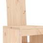 Set de mesa y taburetes altos jardín 5 pzas madera maciza pino