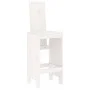5-piece white pine wood garden table and high stools set by , Garden sets - Ref: Foro24-3157776, Price: 397,45 €, Discount: %