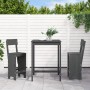 3-piece gray pine wood garden table and high stools set by , Garden sets - Ref: Foro24-3157795, Price: 231,07 €, Discount: %