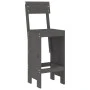 3-piece gray pine wood garden table and high stools set by , Garden sets - Ref: Foro24-3157795, Price: 227,77 €, Discount: %