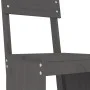 3-piece gray pine wood garden table and high stools set by , Garden sets - Ref: Foro24-3157795, Price: 227,77 €, Discount: %