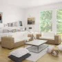 2-Sitzer- und 3-Sitzer-Sofagarnitur aus echtem Rattan von vidaXL, Sofas - Ref: Foro24-274359, Preis: 916,01 €, Rabatt: %