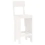 Garden table and high stools 9 pcs solid white pine wood by , Garden sets - Ref: Foro24-3157818, Price: 696,79 €, Discount: %
