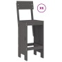 7-piece gray pine wood garden table and high stools set by , Garden sets - Ref: Foro24-3157813, Price: 550,57 €, Discount: %