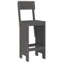 7-piece gray pine wood garden table and high stools set by , Garden sets - Ref: Foro24-3157813, Price: 542,41 €, Discount: %
