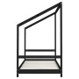 Estructura de cama para niños madera pino negro 2x(90x200) cm de , Cunas y camas para niños - Ref: Foro24-3200591, Precio: 27...