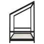 Kinderbettgestell aus schwarzem Kiefernholz, 2 x (90 x 200) cm von , Kinderbetten und Betten für Kinder - Ref: Foro24-3200591...