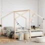 Children's bed frame solid pine wood 2x(90x160) cm by , Cribs and beds for children - Ref: Foro24-3200598, Price: 225,42 €, D...