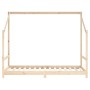 Estructura de cama de niños madera maciza de pino 2x(90x160) cm