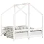 Kinderbettgestell Kiefernholz weiß 2x (70x140) von , Kinderbetten und Betten für Kinder - Ref: Foro24-3200593, Preis: 222,87 ...