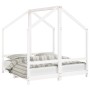 Kinderbettgestell Kiefernholz weiß 2x (70x140) von , Kinderbetten und Betten für Kinder - Ref: Foro24-3200593, Preis: 225,73 ...