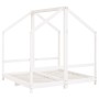 Estructura de cama para niños madera de pino blanco 2x(70x140)