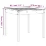 Garden table and chairs 3 pieces solid wood Douglas by , Garden sets - Ref: Foro24-3157708, Price: 141,50 €, Discount: %