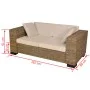 Genuine rattan 2-seater and 3-seater sofa set by vidaXL, Sofas - Ref: Foro24-274359, Price: 916,01 €, Discount: %