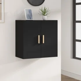 Schwarzer Sperrholz-Wandschrank 60x30x60 cm von , Schließfächer und Lagerschränke - Ref: Foro24-812889, Preis: 50,40 €, Rabat...