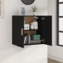 Black plywood wall cabinet 60x30x60 cm by , Lockers and storage cabinets - Ref: Foro24-812889, Price: 51,10 €, Discount: %