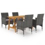 Graues 5-teiliges Garten-Ess-Set von , Gartensets - Ref: Foro24-3068736, Preis: 361,96 €, Rabatt: %