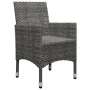 Juego de comedor para jardín de 5 piezas gris de , Conjuntos de jardín - Ref: Foro24-3068736, Precio: 403,15 €, Descuento: %