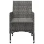 Juego de comedor para jardín de 5 piezas gris de , Conjuntos de jardín - Ref: Foro24-3068736, Precio: 403,15 €, Descuento: %