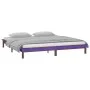 Bed frame with LED solid wood honey brown 160x200 cm by , Beds and slatted bases - Ref: Foro24-820619, Price: 118,42 €, Disco...