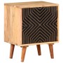Mesita de noche de madera maciza de acacia 40x30x50 cm de vidaXL, Mesitas de noche - Ref: Foro24-322667, Precio: 85,60 €, Des...