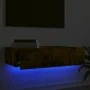 TV-Schrank mit LED-Leuchten, geräucherte Eiche, 60 x 35 x 15,5 cm von , TV-Möbel - Ref: Foro24-842896, Preis: 48,80 €, Rabatt: %