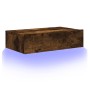 Mueble de TV con luces LED roble ahumado 60x35x15,5 cm de , Muebles TV - Ref: Foro24-842896, Precio: 50,88 €, Descuento: %